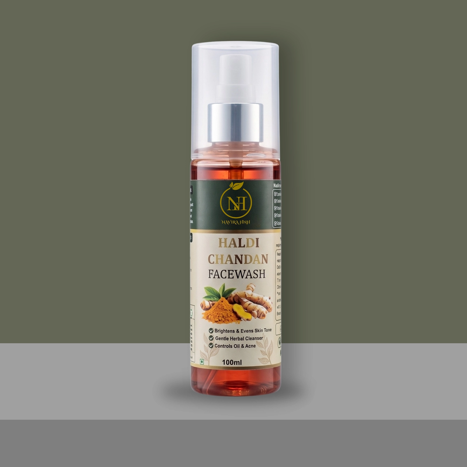 Haldi Chandan Facewash | Turmeric & Sandalwood Brightening Cleanser | Gentle Daily Face Wash